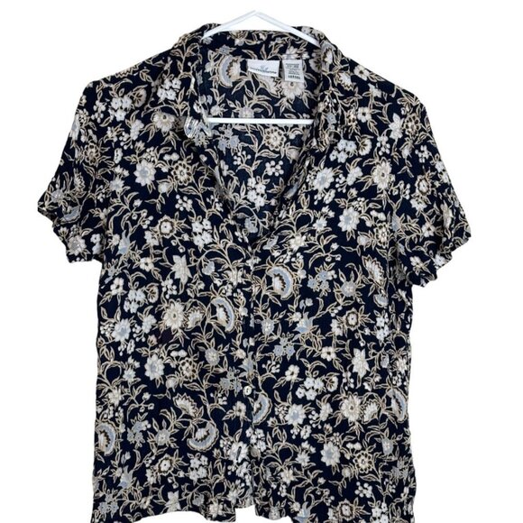 Jaclyn Smith Women's Blouse Color Floral  Size Large Sku 2449 - Picture 1 of 15